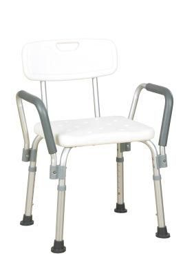 Hot Amazon Price Aluminum Shower Chair with Armrest for Elderly
