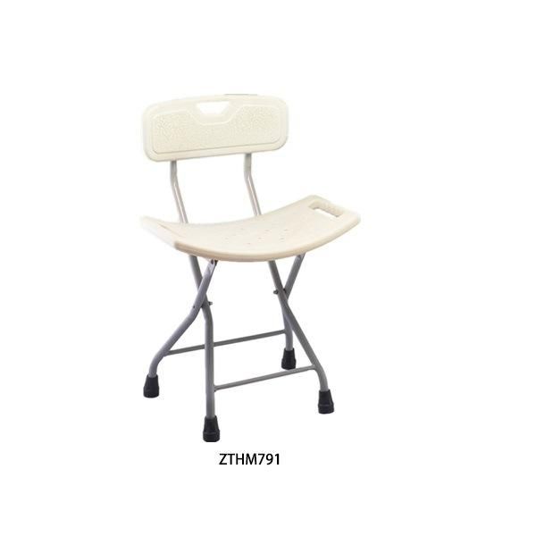 Easy Carry Folding Antiskid Lightweight Bathroom Stool Bench Steel Home Care Elderly People Pregnant Woman Toilet Bath Seat with Shower Safety Chair