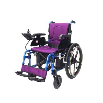 New Easy Folding Magnesium Alloy Electric Wheelchair for Elderly