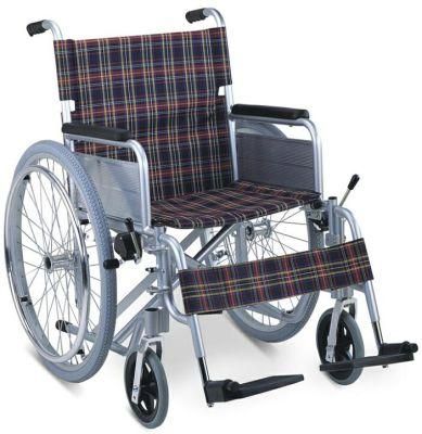 Light Weight Foldable Adulst Aluminum Cloth Wheelchair