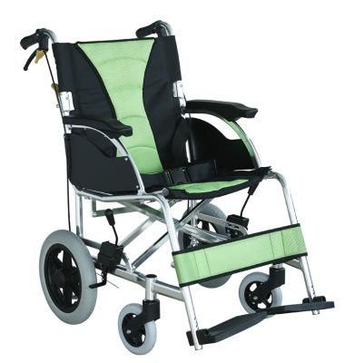 Aluminum Folding Manual Wheelchair with 12 &quot; PU Tire Portable Wheel Chair for Elderly Disabled