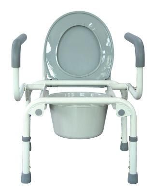 Reclining Toilet Commode Chair for Disabled Reclining