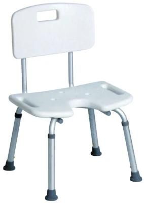 Hot Selling U Shape Seat Board Shower Chair with Backrest