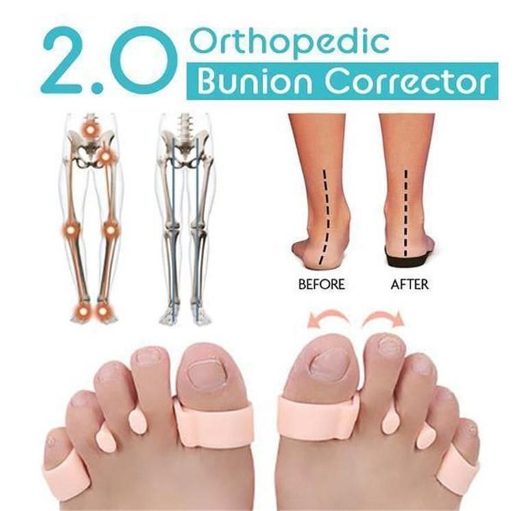 Breathable Silicon Gel Toe Separators Soft Comfortable Silicone Toe Separator
