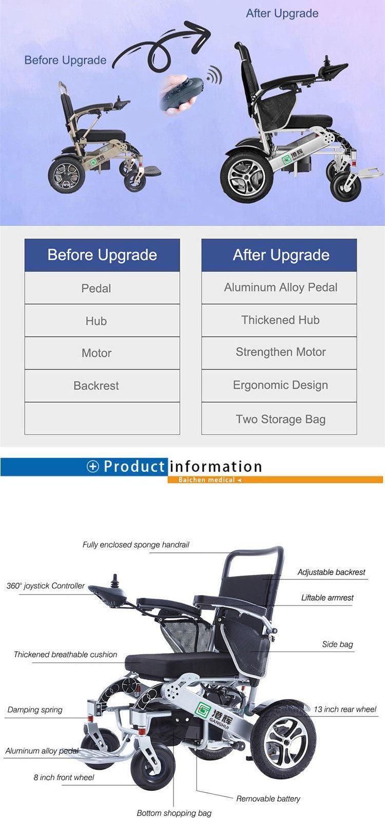 Lightweight Aluminum Transport Wheelchair for Disabled and Elderly