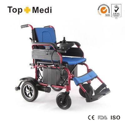 Topmedi Medical Health Equipment Folding Electric Power Wheelchair for Adults
