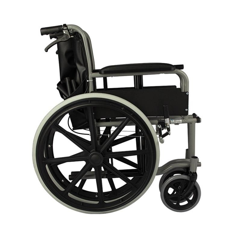 Wheelchair Commode Chair Dual Purpose Easy Disassembly Easy to Clean Foldable and Non-Slip Manual Wheelchair Folding Wheelchair