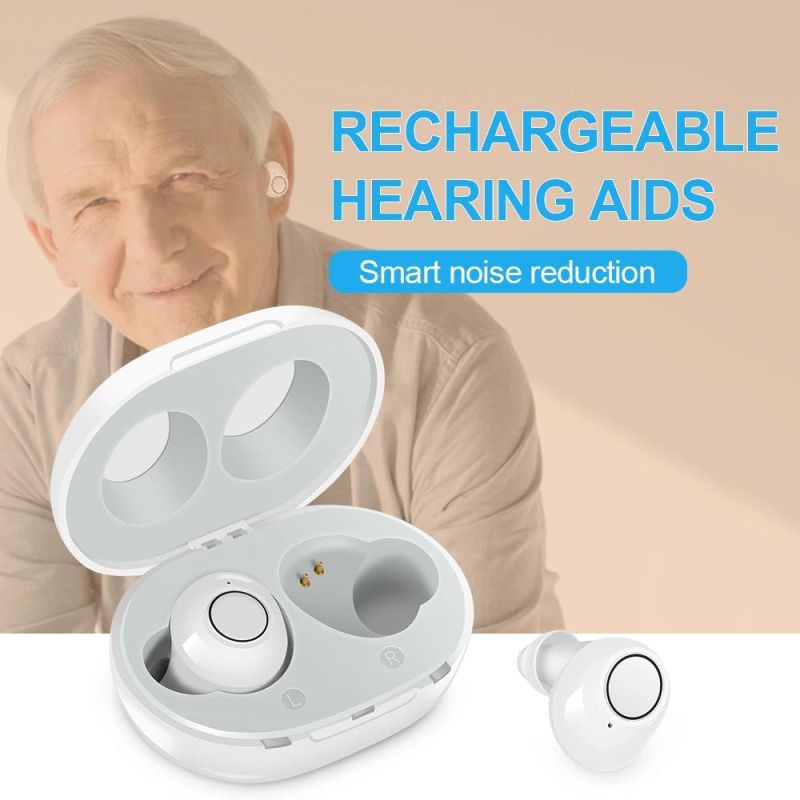 Hot Sell Rechargeable Digital Hearing Aid with Charging Base