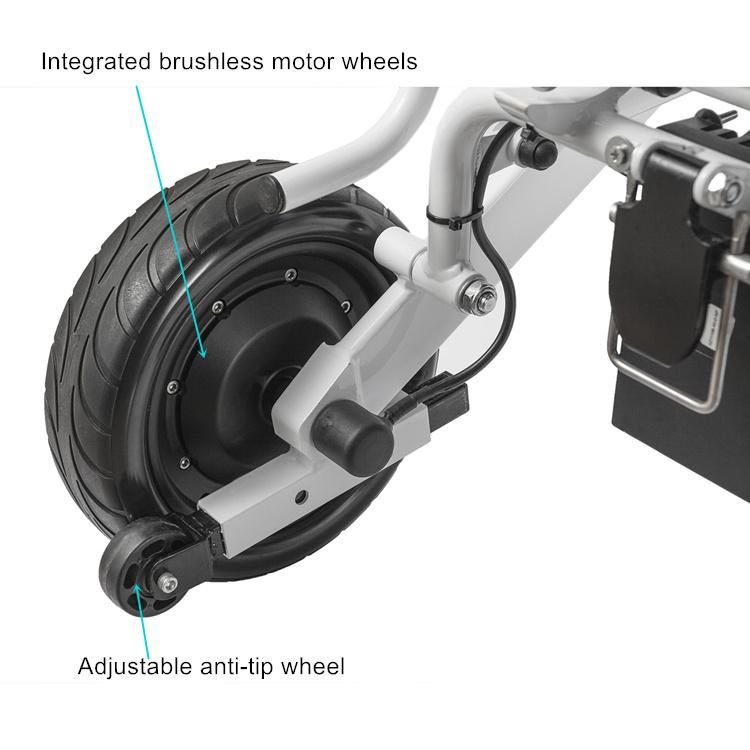 10 Inch Motor Wheel Folded Portable Electric Wheelchair