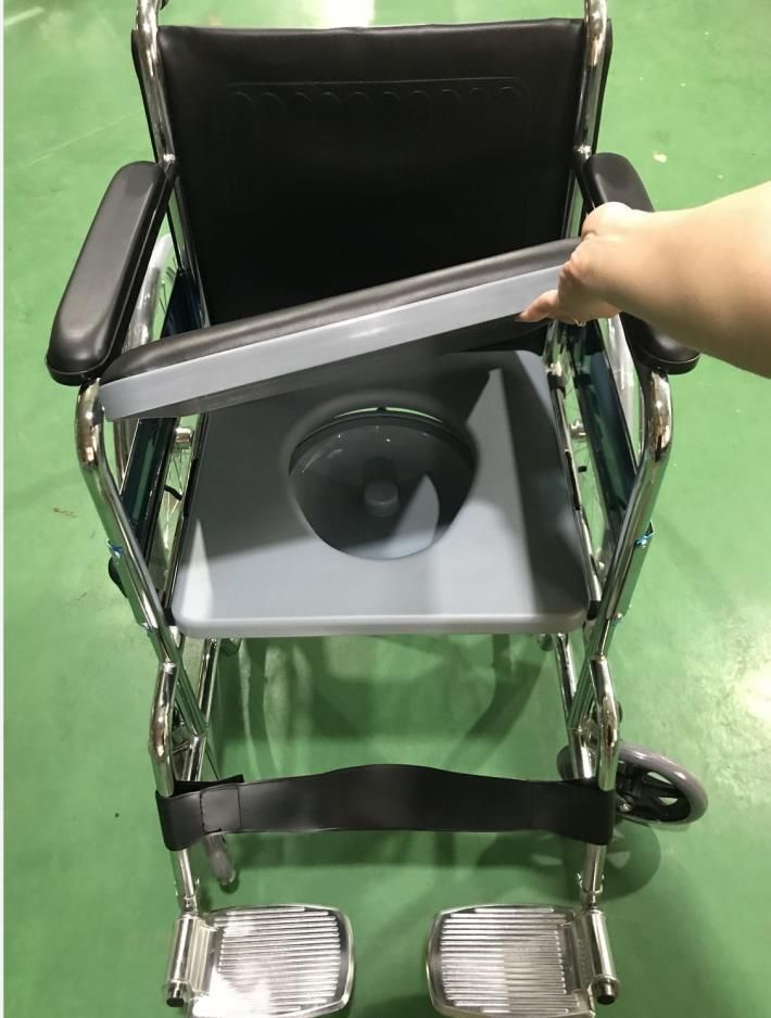 High Quality Steel Wheelchair Foldable Hospital Wheel Chair