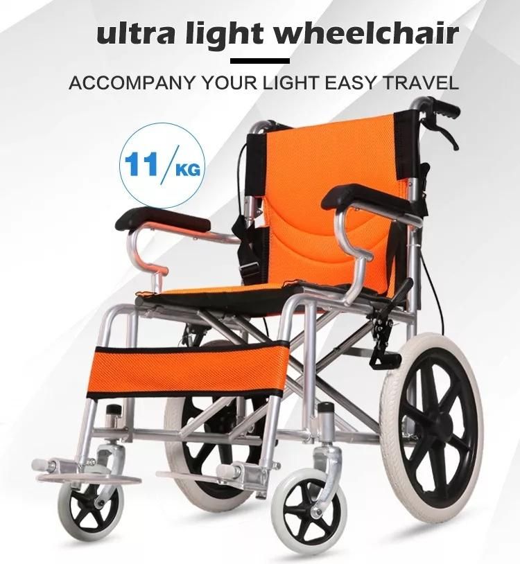 Steel Foldable Economic Cheapest Wheelchair Portable Wheelchair