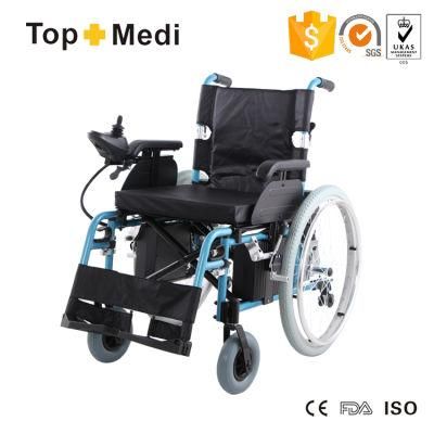 Topmedi Light Weight Drop Back Handle Electric Power Wheelchair
