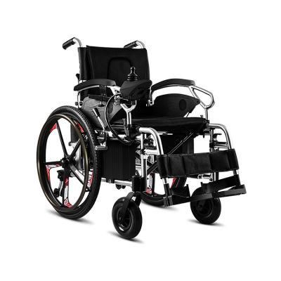 Medical Equipment Wheel Chair High Load Bearing Aluminum Frame Electric Wheelchair