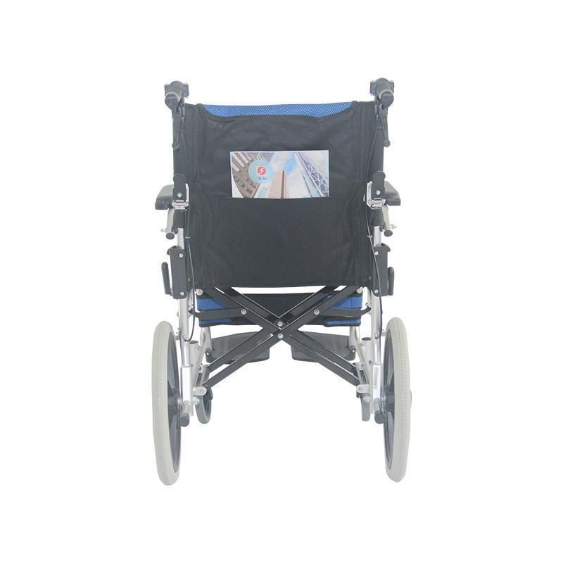 Mn-Ly002 Folding Aluminum Alloy Light Weight Manual Folding Handicapped Wheelchair