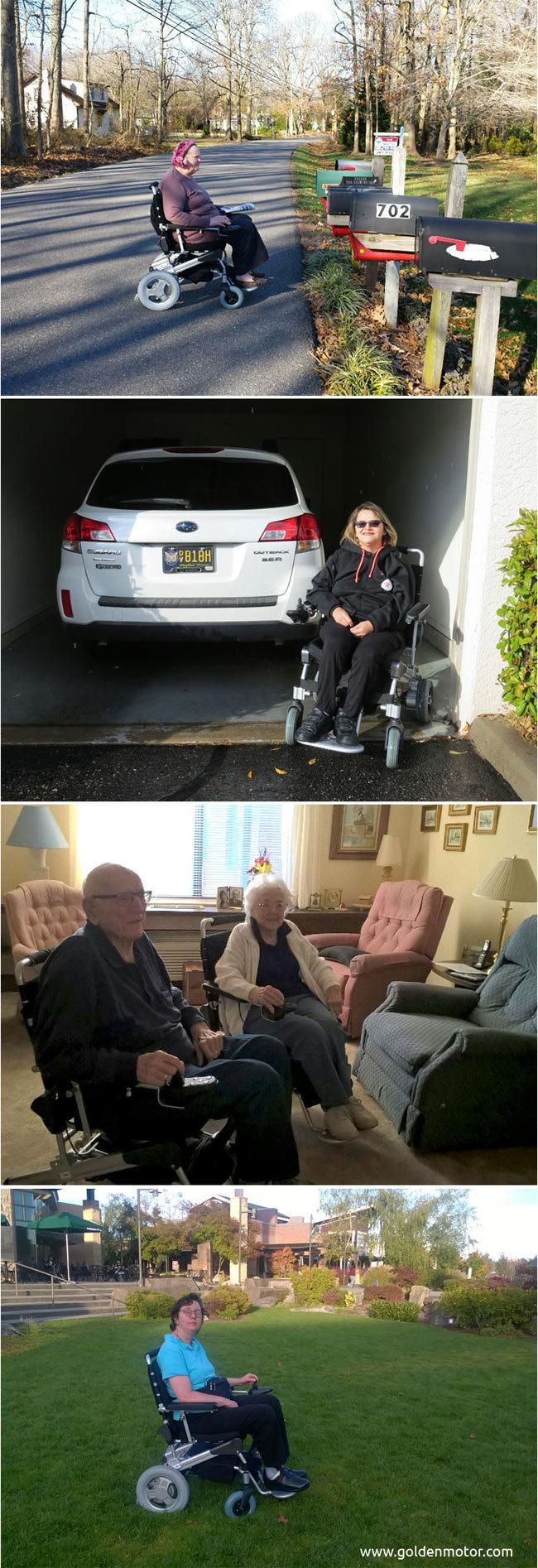 Portable and folding battery powered electrical wheelchair motorized mobility scooter with TUV