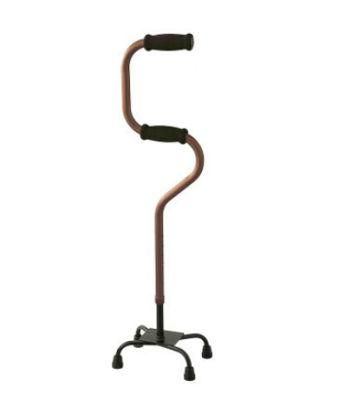 Quad Cane Walking Stick Aids Height Adjustable Big Wide Base Aluminium