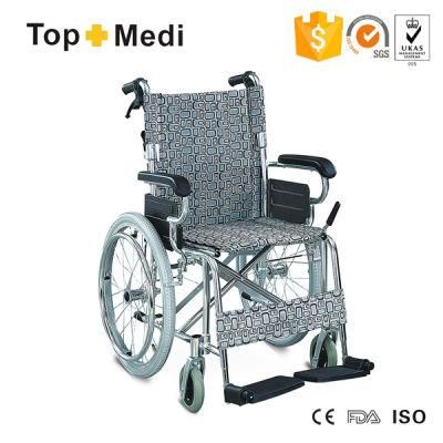 Hot Sale Travel Light Weight Chair Handicapped Manual Aluminum Wheelchair