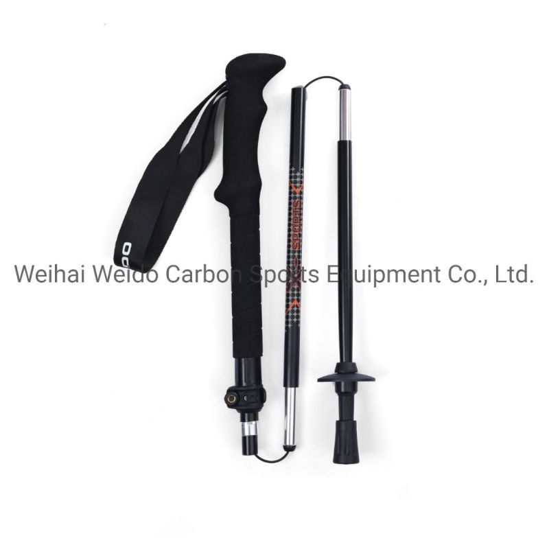 OEM Factory Carbon Shaft Z-Foldable Trekking Pole Foldable Pole