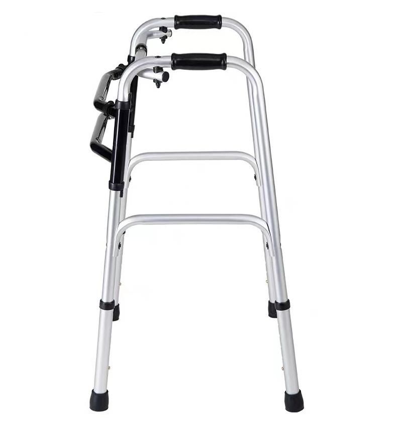 Rollator Walker Lightweight Aduminum Adult Singe Button Folding Walker