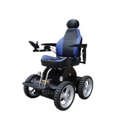 Outdoor Climbing Electric Power Wheelchair with 4 Wheels Driven