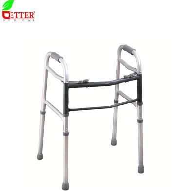 Normal Two Button Aluminum Anodized Walker Frame
