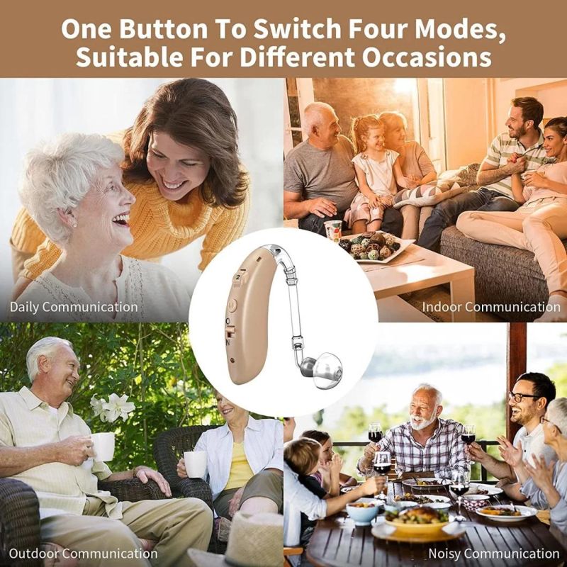 Rechargeable Ric Digital Hearing Aid for Hearing Loss (BME-28D- RIC)