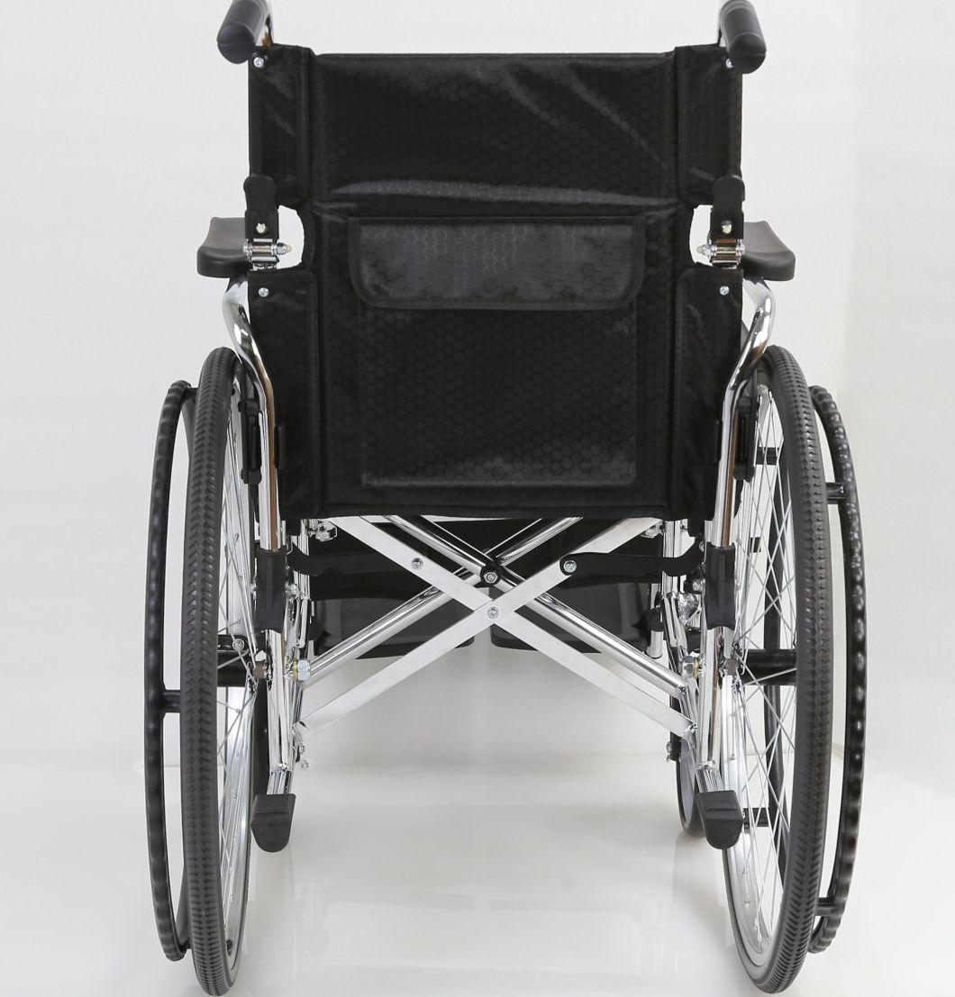 Elderly Medical Manual Folding Portable Manual Wheelchair