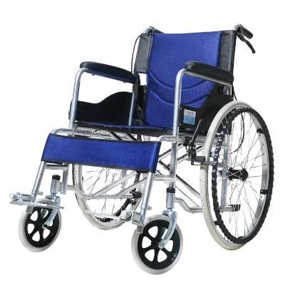 The Elderly Lightweight Compact Folding Manual Wheelchair Handbike Wheelchair