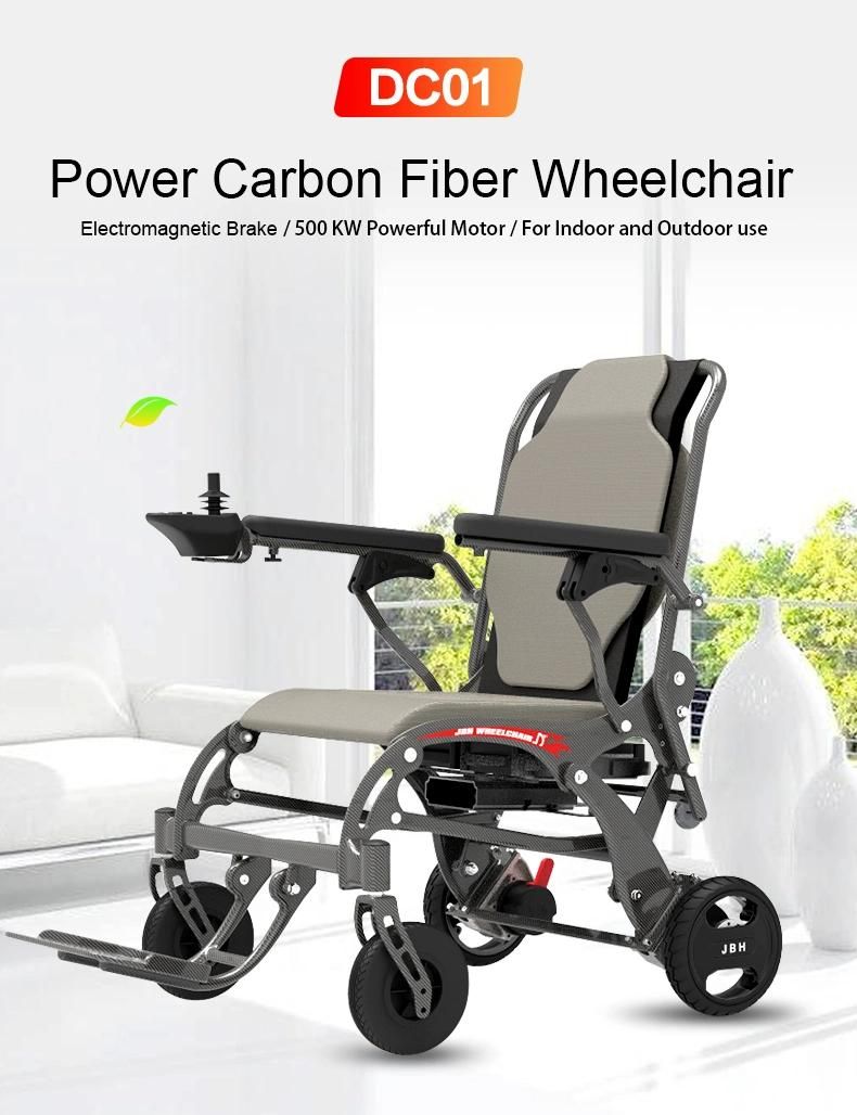 Folding Apex Carbon Fiber Wheelchair Lightweight Power Wheelchair Electric Wheelchair