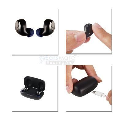 New Earsmate G18 Hearing Assist Rechargeable Hearing Aid for Both Aids Ears Deaf Hearing Loss Amplifier