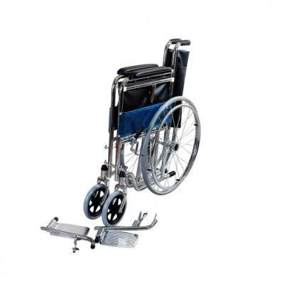 Lightweight Wheelchair with Manual Chrome and Steel Frame