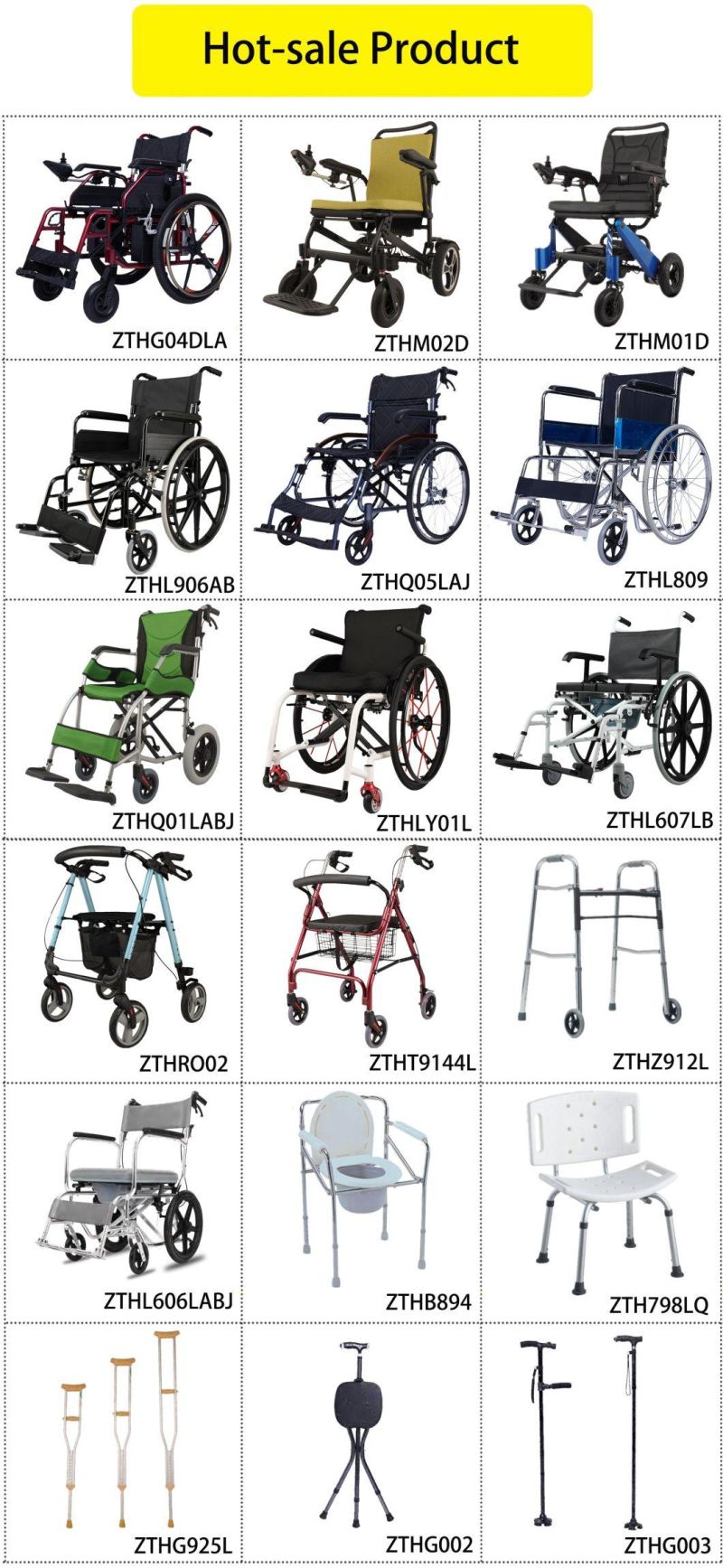 Medical Equipment Apparatus Aluminum Alloy Folding Electric Toilet Cross-Country Manual Disabled Light Elderly Accessibilitymotion Factory Wheelchair
