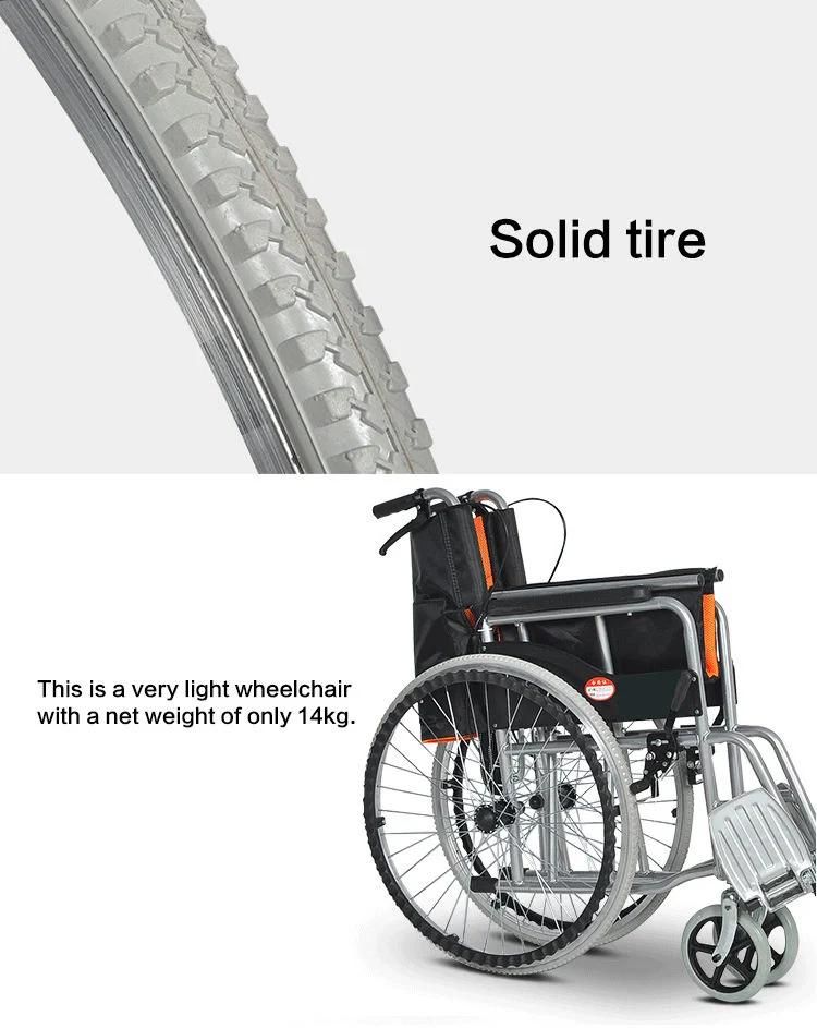 Low Price Manual Wheelchair Conventional Folding Wheel Chair