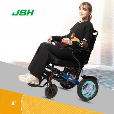 Factory Suppliers CE FDA Aluminum Foldable Motorized Electric Wheelchair with Lithium Battery