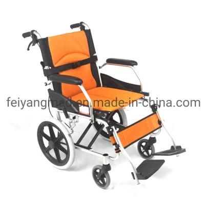Portable Folding Wheelchair Hand Push Outside Wheelchair for Adult Disabled Elderly Home User