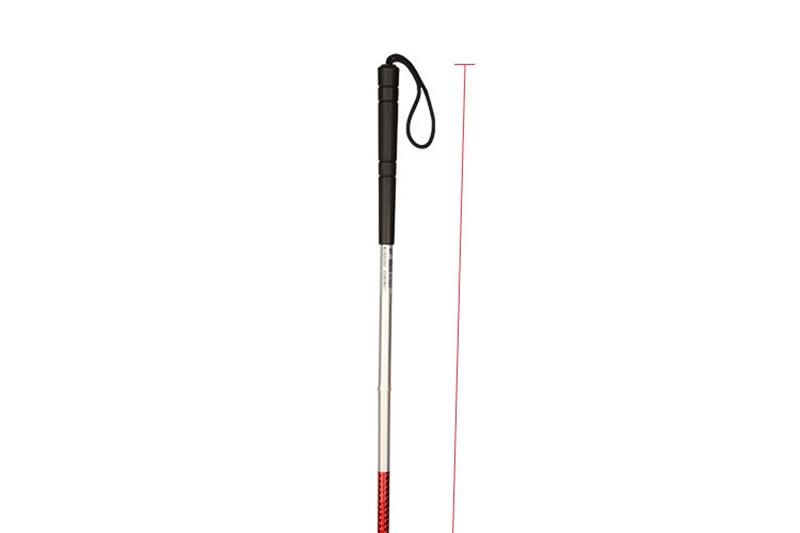 1.2m White Cane for The Blind Walking Stick Foldable and Portable Blind Crutch Guide Rod