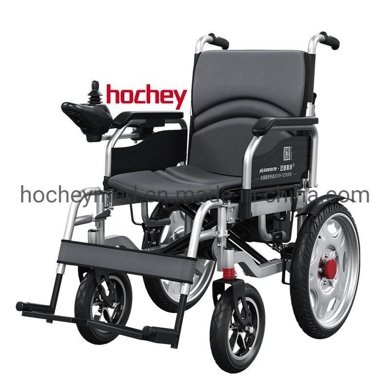 Hochey Medical Electric Wheelchair Electrical Handicapped Foldable Motor Electric Wheelchair