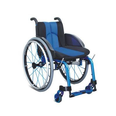 Comfortable Leisure Sport Aluminum Manual Wheelchair for Disabled