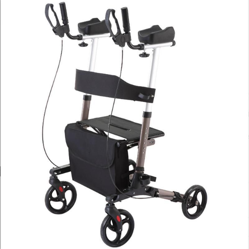 Stand up Walker with Metal Wheels Stand up Folding Roller