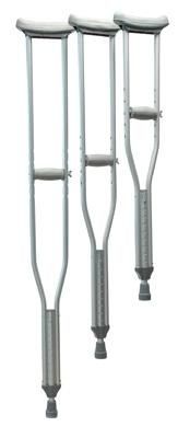 Aluminium Underarm Axillary Crutch Walking Stick Height Adjustable