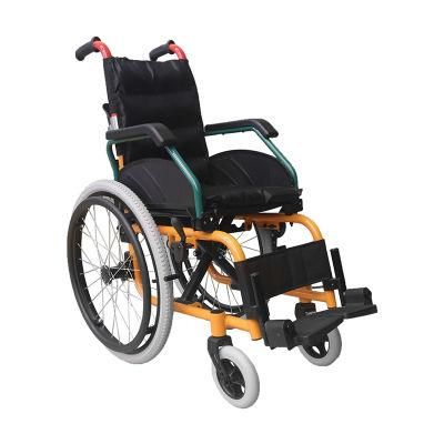 Factory Aluminium Alloy China Used Cerebral Palsy Children Standing Aluminum Wheelchair with CE