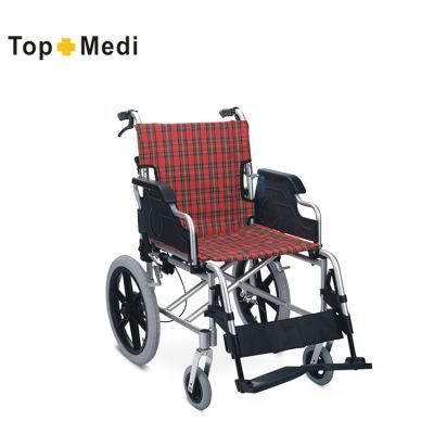 Lightweight Foldable and Portable Wheelchair with Aluminum Frame
