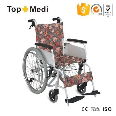 Topmedi High End Fashion Design Aluminum Lightweight Manual Wheelchair