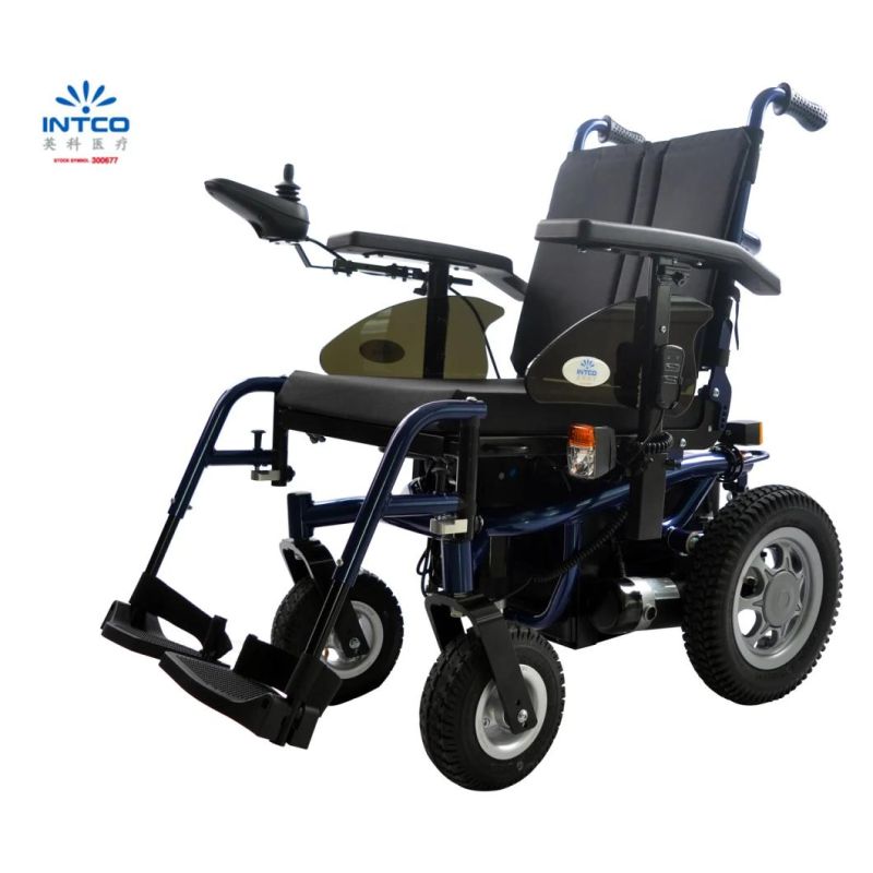 Steel Electric Power Wheelchair with Automatic Reclining and Tliting Function