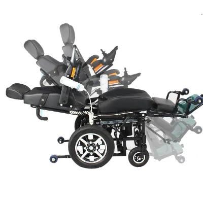 Box Case Ghmed Wooden Electric Motor Stand up Wheelchair with CE