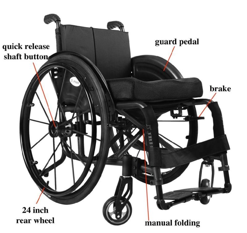JBH The Most Fashion Sports Wheelchair Manual Wheelchair S002