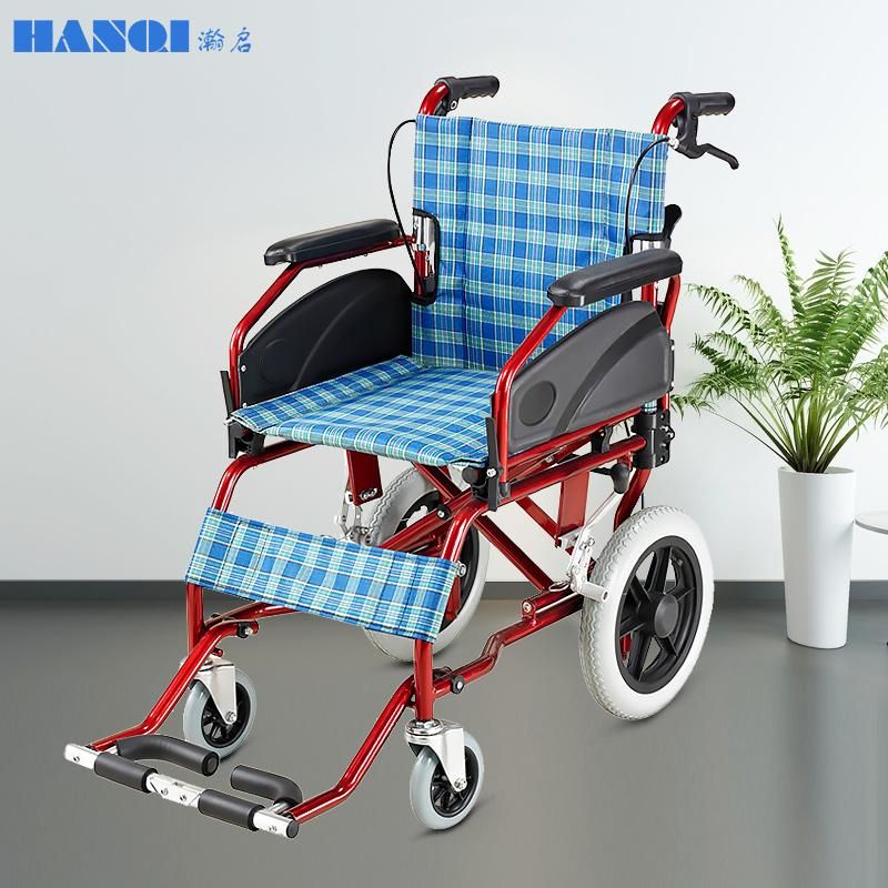 Hq900L High Quality Medical Manual Lightweight Fordable Wheelchair for Disable