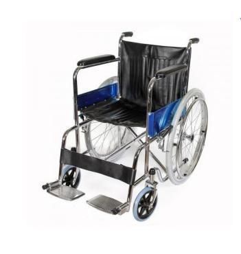 Lightweight Folding Transport Wheelchair with Swing-Away Footrest