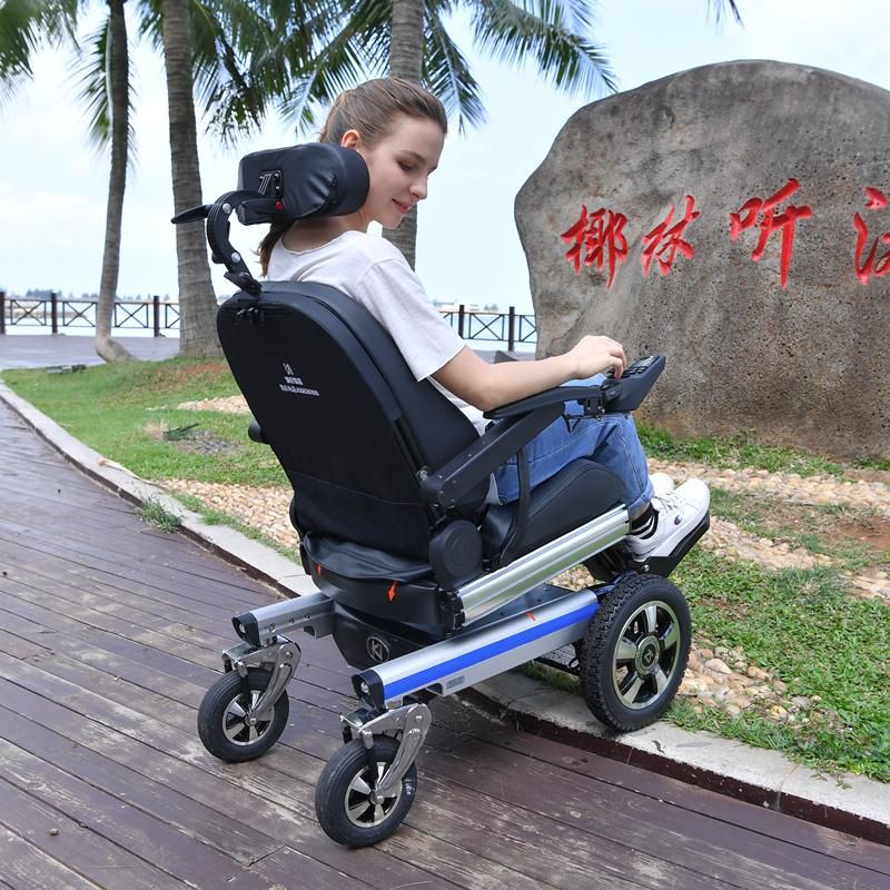 Seat Rotation Lithium Battery Folding Electric Wheelchair Factory