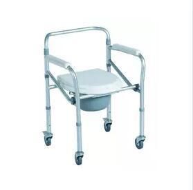 Toilet Elderly Foldable Aluminium Aloy Wheelchair